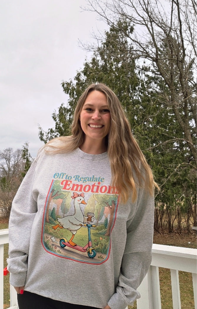 Off to Regulate Emotions Crewneck