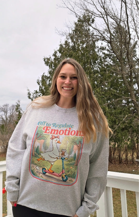 Off to Regulate Emotions Crewneck