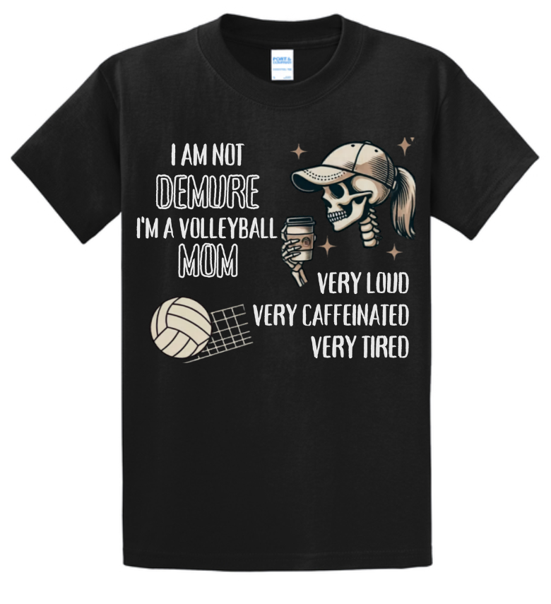 Volleyball Mom Energy Graphic Tee