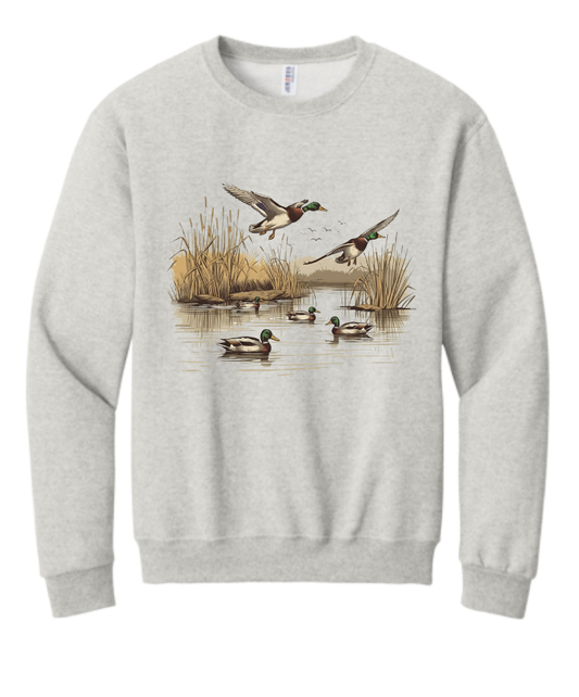 Mallard in Flight Crewneck