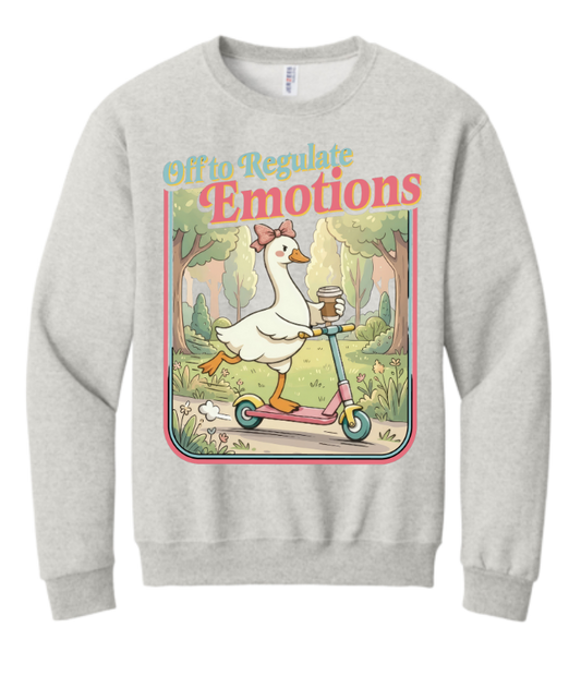Off to Regulate Emotions Crewneck