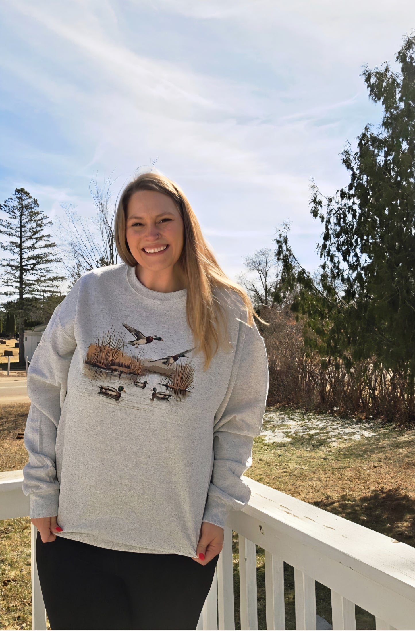 Mallard in Flight Crewneck