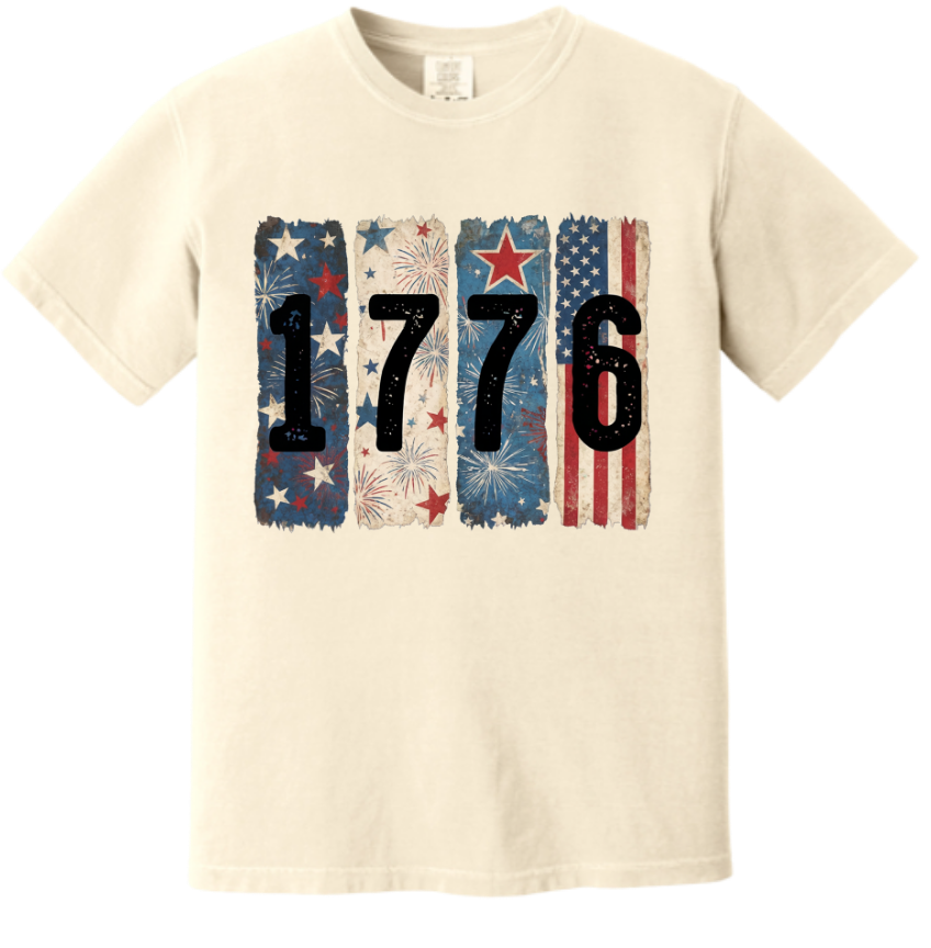1776 Patriotic Block Graphic Tee