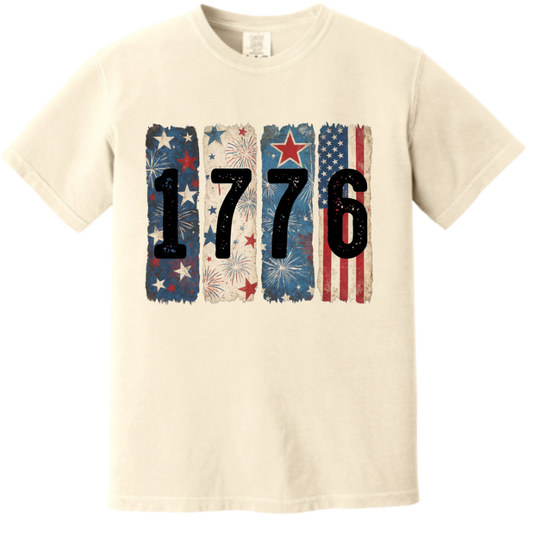 1776 Patriotic Block Graphic Tee